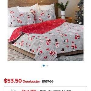 NWT AVANTI full/queen quilt and sham set.